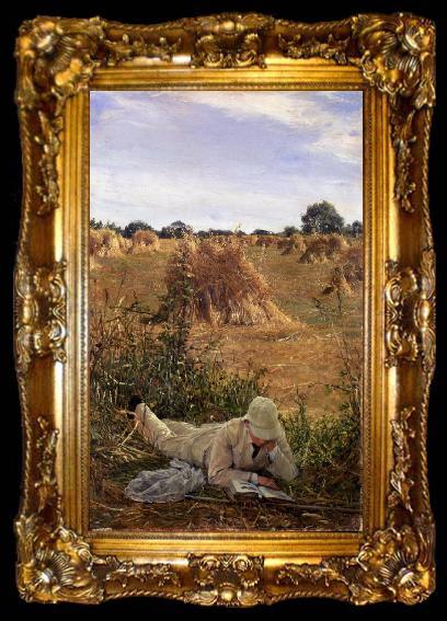 framed  Alma-Tadema, Sir Lawrence 94 Degrees in the Shade (mk23), ta009-2